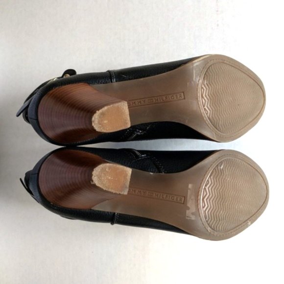 Tommy Hilfiger Black & Brown Ankle Boots - Size 7 - Picture 6 of 6